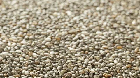 Chia seeds close up Stock Footage 62497278
