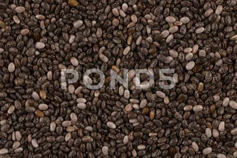 Chia seeds closeup Stock Photos