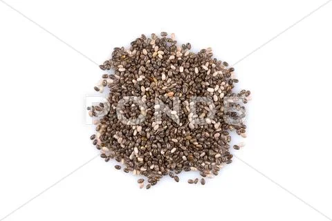Chia seeds closeup Stock Photos