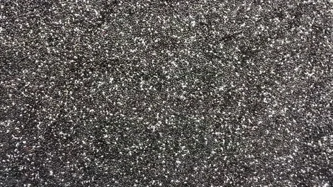 Chia seeds Falling (Wide Edge Slowmo) Stock-Footage 81808814