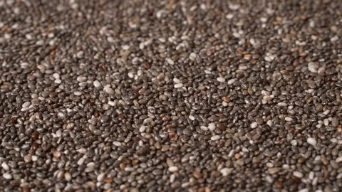 Chia Seeds fill up the screen Video stock 249937168