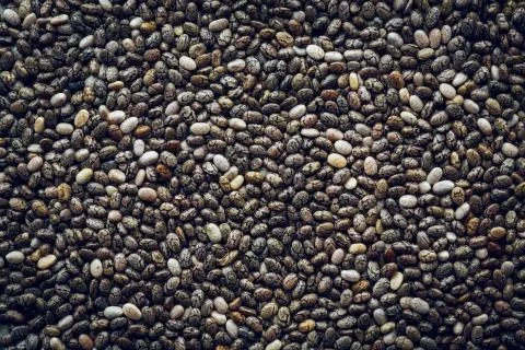 Chia seeds macro Background Stock Photos