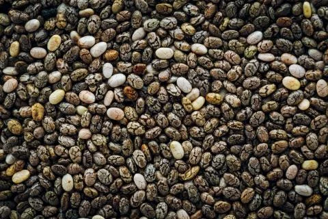 Chia seeds macro Background Stock Photos