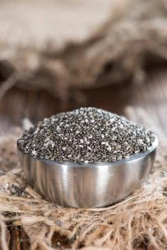 Chia seeds Stock Photos