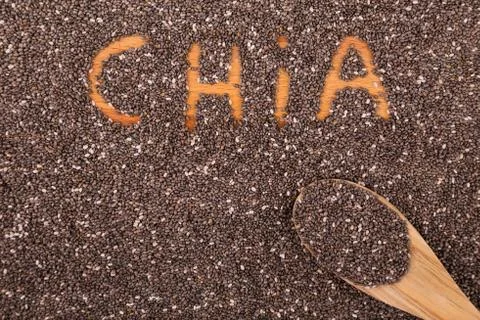 Chia seeds Stock Photos