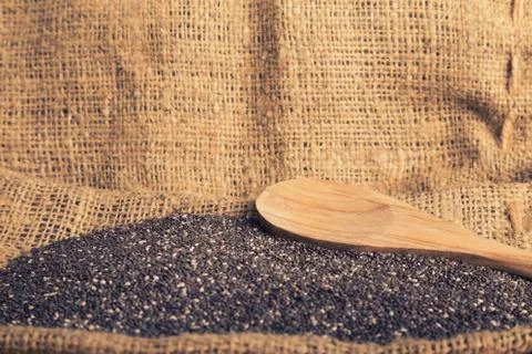 Chia seeds Stock Photos