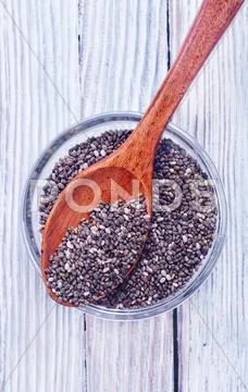 Chia seeds Stock Photos