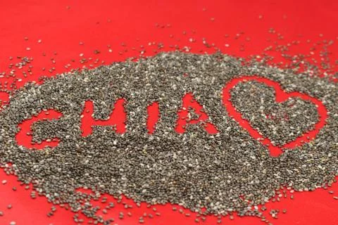 Chia seeds Stock Photos