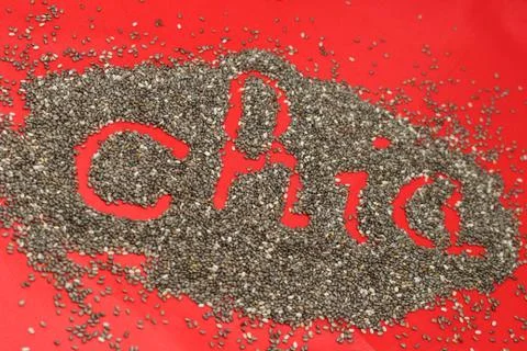 Chia seeds Stock Photos