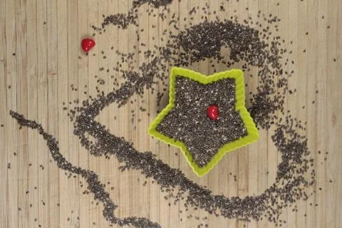 Chia seeds Stock Photos
