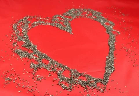 Chia seeds Stock Photos