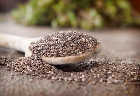 Chia seeds Stock Photos