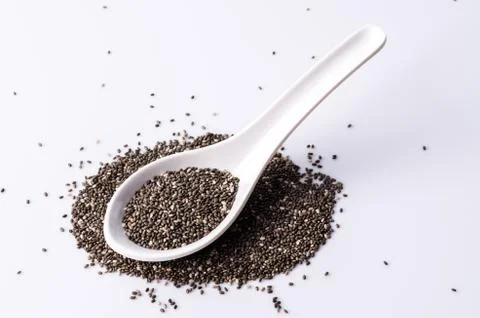 Chia seeds Stock Photos