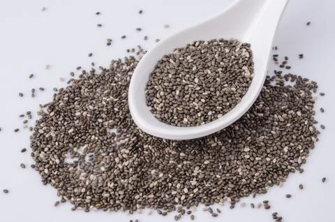 Chia seeds Stock Photos