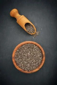 Chia seeds Stock Photos