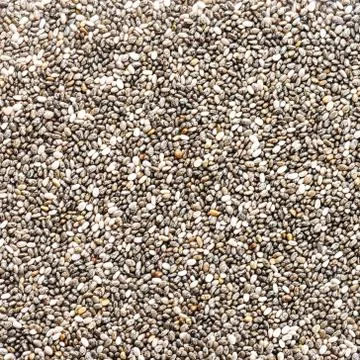 Chia seeds square format Stock Photos