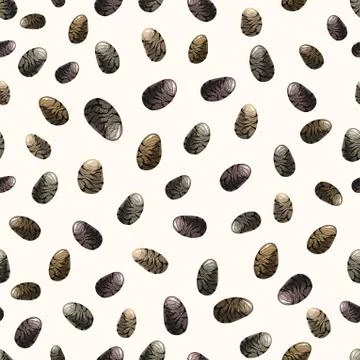 Chia seeds vector background Stock Illustration
