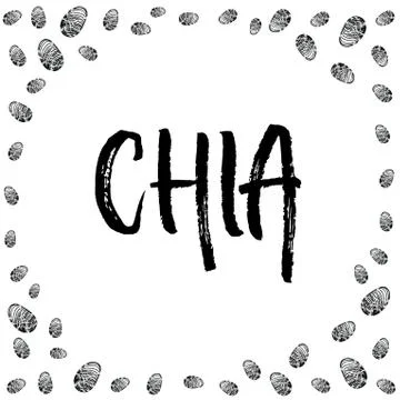 Chia seeds vector background Stock Illustration