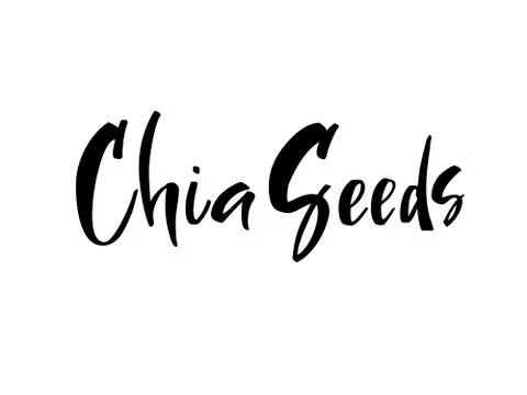 Chia seeds vector background Stock Illustration