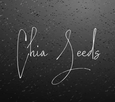Chia seeds vector background Stock Illustration