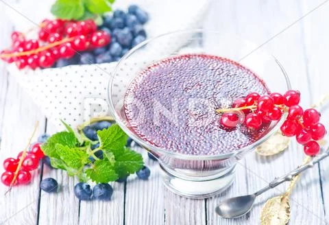 Chia smoothie Stock Photos