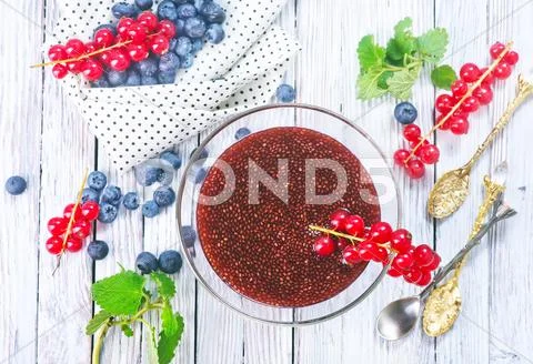 Chia smoothie Stock Photos