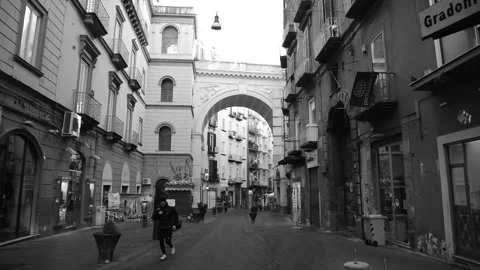 Via Chiaia in Naples Stock Footage 233111740