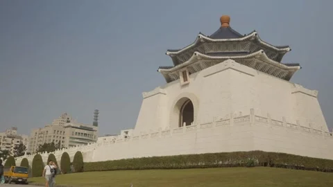 Chiang Kai Shek : Exploring Ancient Architecture in a Historic City Stock Footage 248624521