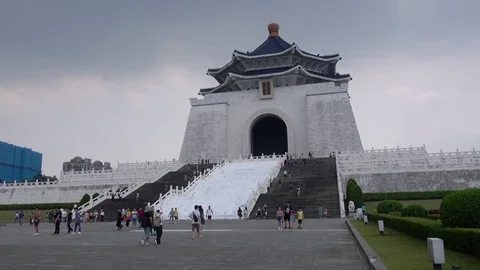Chiang Kai-shek Memorial Hall in Taipei, Taiwan Stock Footage 78996363