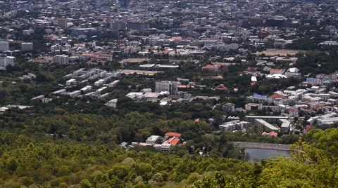 Chiang mai on view point of doi suthep , Chiang mai ,Thailand. (panning shot) Stock-Footage 51531095