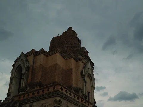 Chiang Mai Wat Chedi Luang Timelapse Stock Footage 74969341