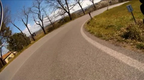 Chianti Ciclocross on board camera Stock Footage 61715327