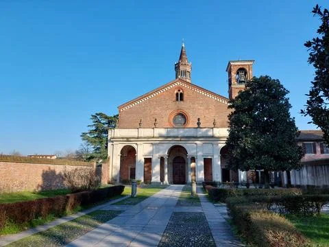 Chiaravalle Abbey in Milan Stock Photos