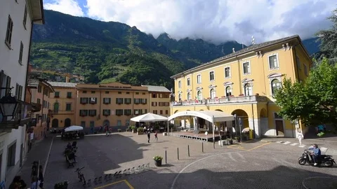 Chiavenna Town Hall Video stock 79828801