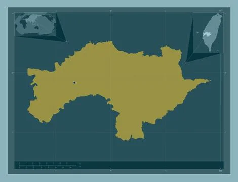 Chiayi, Taiwan. Solid color shape Stock Illustration