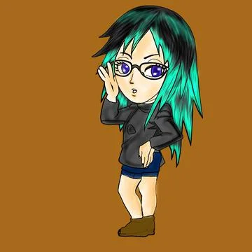 Chibi art #001 Stock Illustration