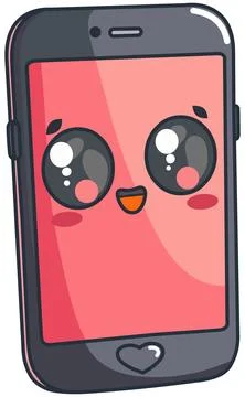 Chibi Smartphone Stock Illustration