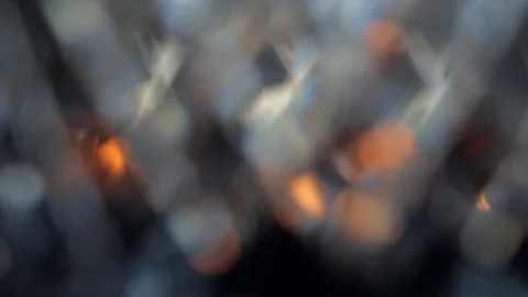 Chic background, flickering fire in blue crystal. Stock Footage 126838865