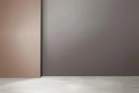 Chic empty room authentic interior design Ilustração Stock