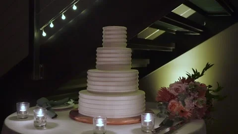 Chic Evening Party Setting, Sophisticated Celebration Scene With Candles And 스톡 동영상 323777142