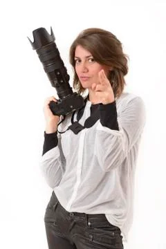 Chic photographer Stock Photos