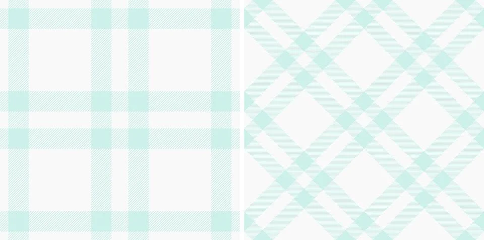 Chic plaid pattern in soft teal hues evokes a sense of calm and modern elegan Stock Illustration