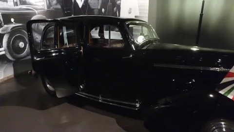 A chic retro car. Stock Footage 76571519