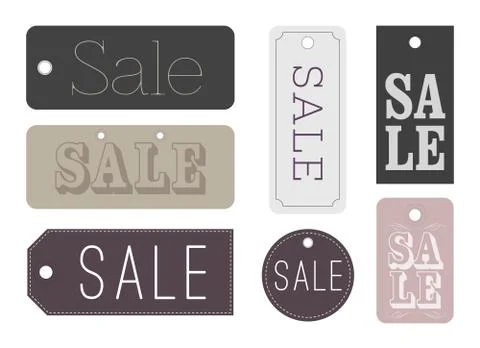 Chic Sale labels Stock Illustration