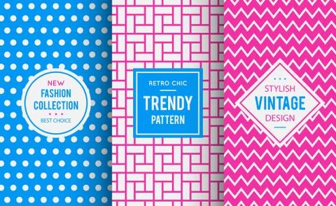 Chic seamless pattern Stock Illustration