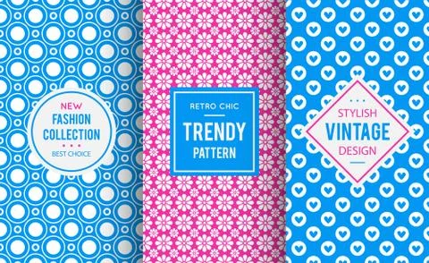 Chic seamless pattern Stock Illustration