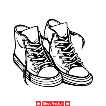 Chic Shoe Vector Silhouette Collection  Enhance Your Designs Stock Illustration