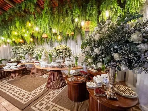 Chic wedding decor Stock Photos