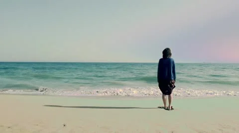 Chica mar Stock Footage 10885893