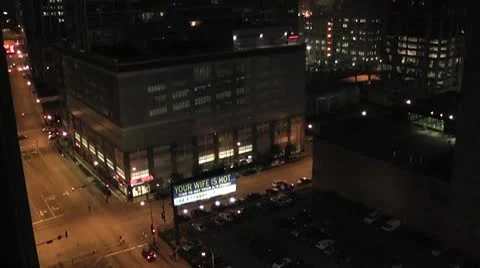 CHICAGO-0021 NIGHT SCENE Stock Footage 10729816